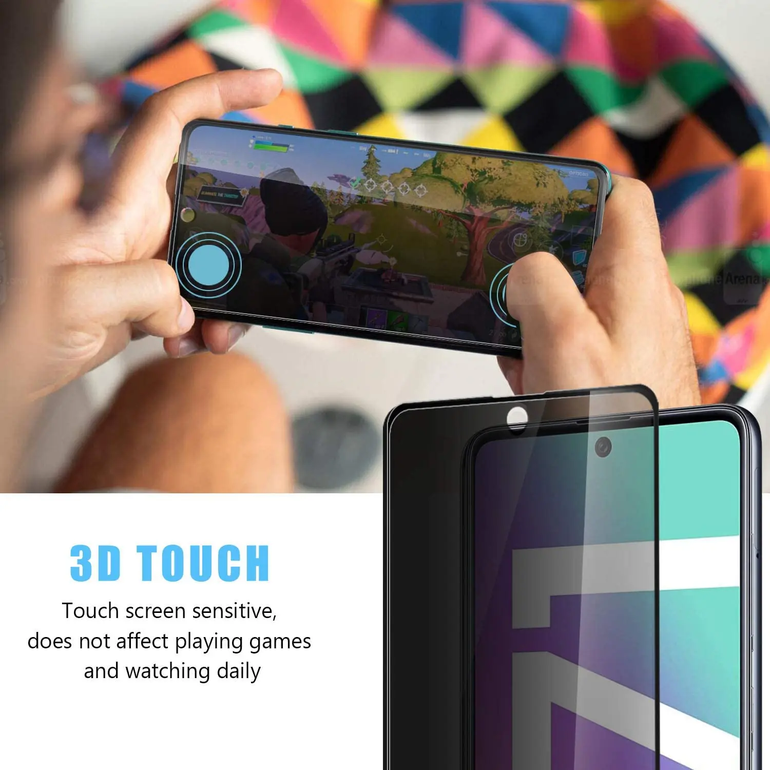 Privacy Filter Tempered Glass Film AntiSpy Shield Screen Protector for Samsung Galaxy A71 4G / A71 5G/ S10 Lite / Note 10 Lite images - 6