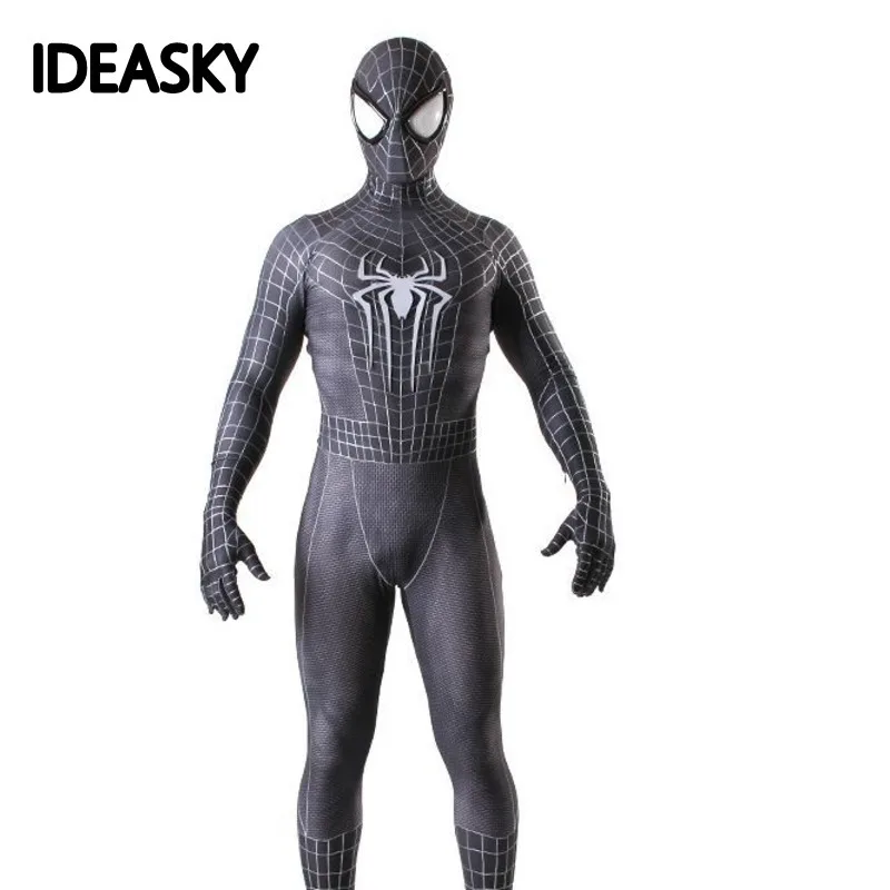 Новый 3d marvel legends Черный Человек паук костюм для косплея взрослых выпускников