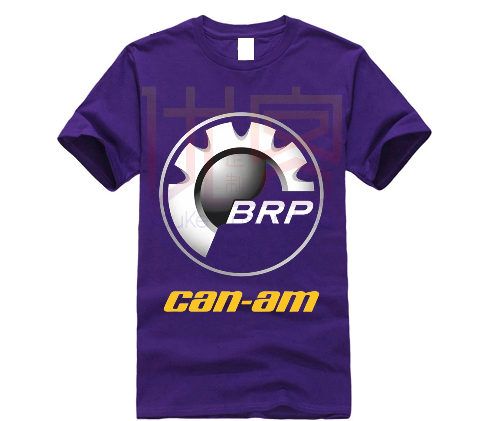 Футболка мужская с логотипом CAN AM черная хлопковая футболка коротким рукавом BRP ATV