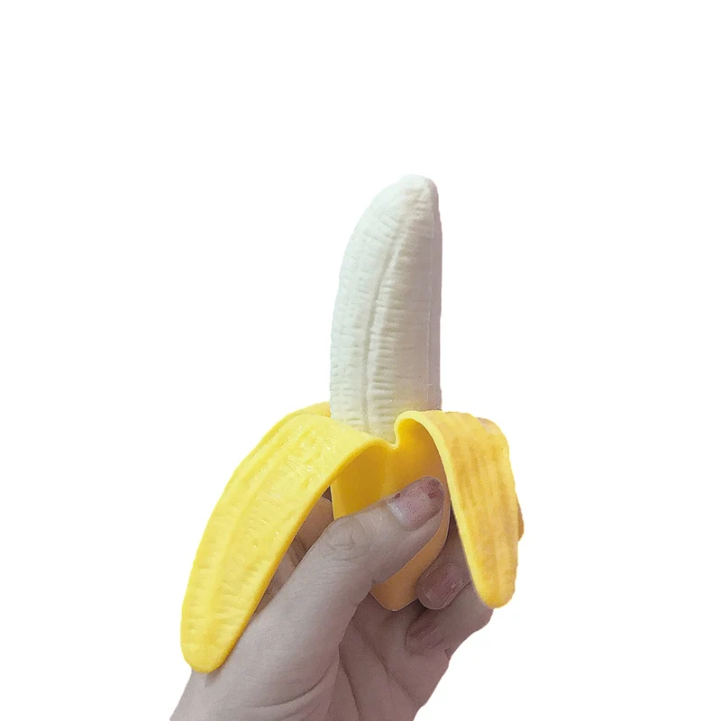 Детские игрушки новинка антистресс Сжимаемый гель в форме банана мягкое
