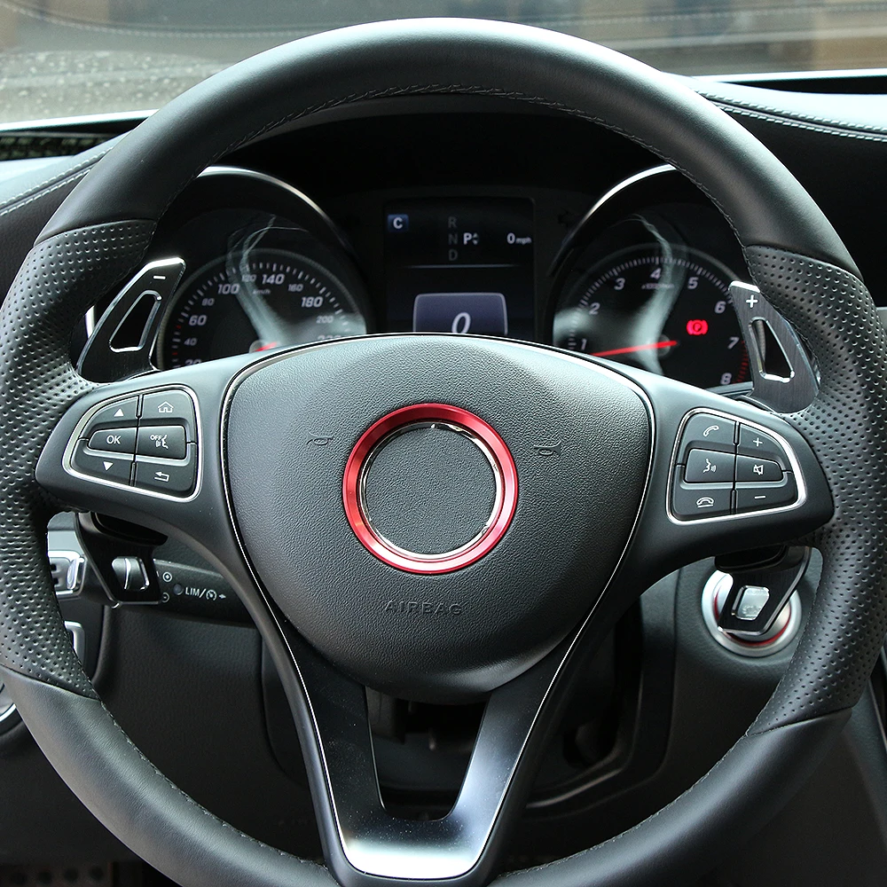 Автомобильное весло на руль переключение металлическое украшение отделка для