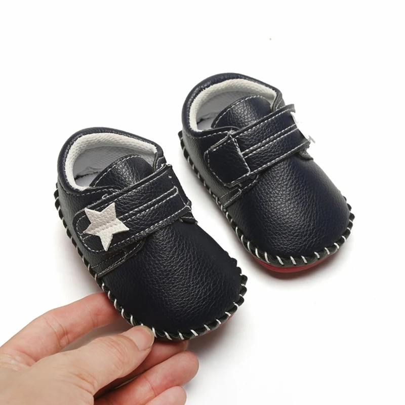 Zapatos para beb&eacute;s y ni&ntilde;os reci&eacute;n nacidos, calzado informal de suela suave y Lisa, antideslizante, para primeros pasos-4