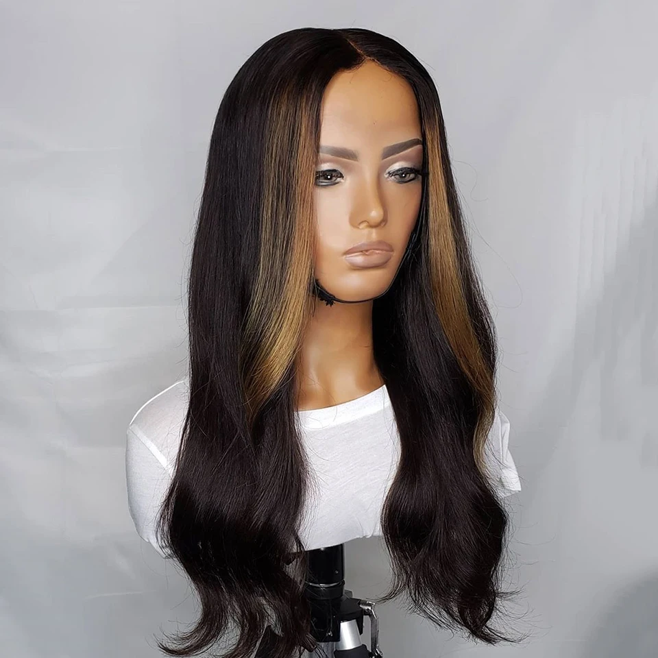 Основной момент светлые волосы тело волна человеческих волос парики 13x4 кружево