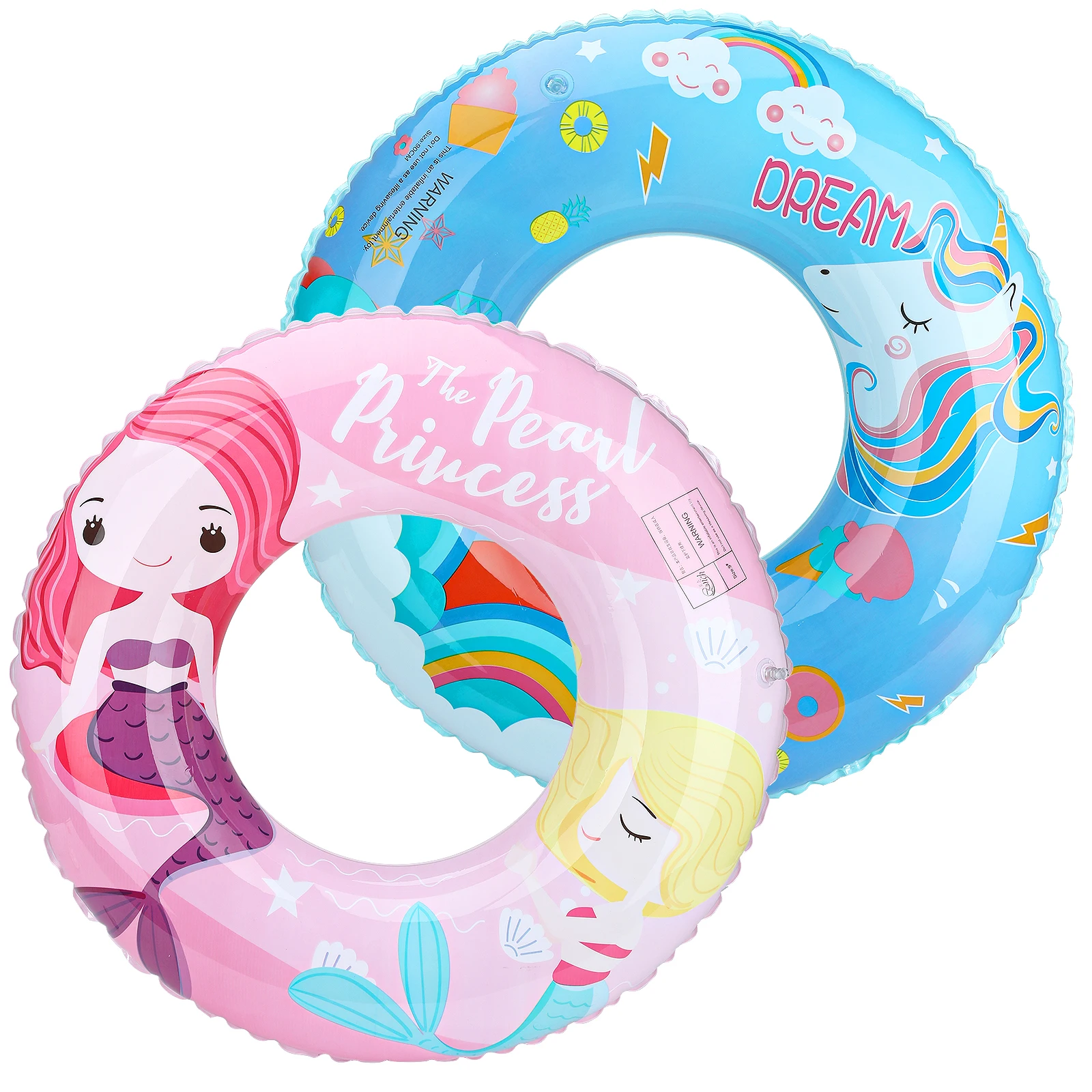 

Inflatable Swimming Ring Safe Pool Float Summer Outdoor Fun Activitives Beach Party Cute Shape Kids Adults Swimming Circle