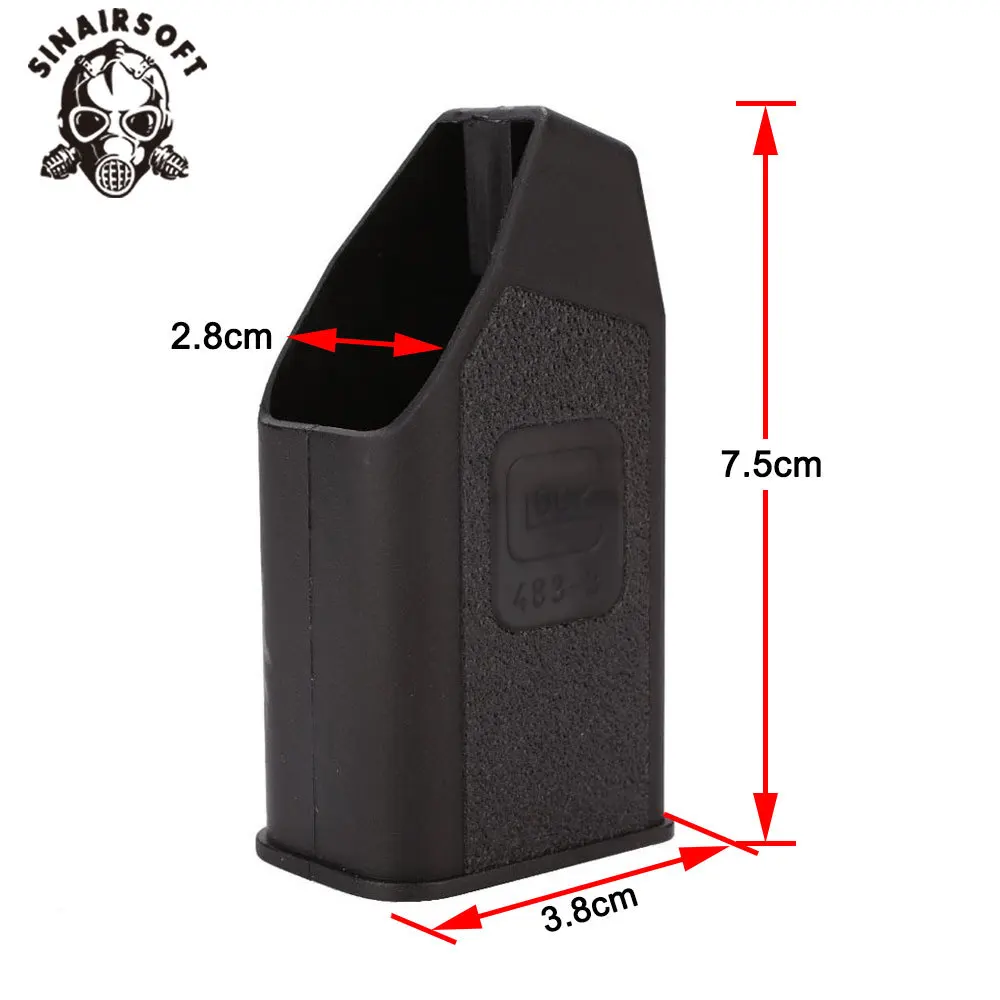 SINAIRSOFT пластиковый журнал скоростной погрузчик для Glock защиты Mag черный