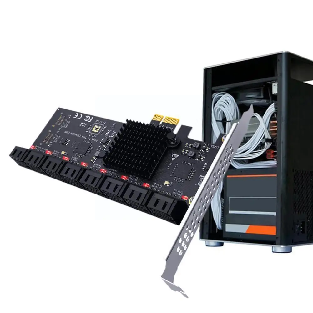 Карта Pcie Sata 16 портов 6 ГБ 3 0 поддержка устройств X4 Pci Расширение на карту