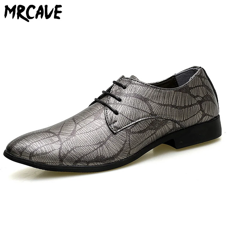 MRCAVE/мужское платье с крокодилом кожаная обувь Свадебная на шнуровке мужские