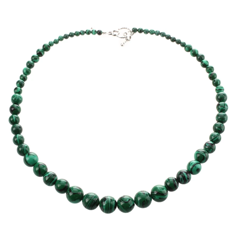 

Malachite gemstone necklace 4 - 12mm
