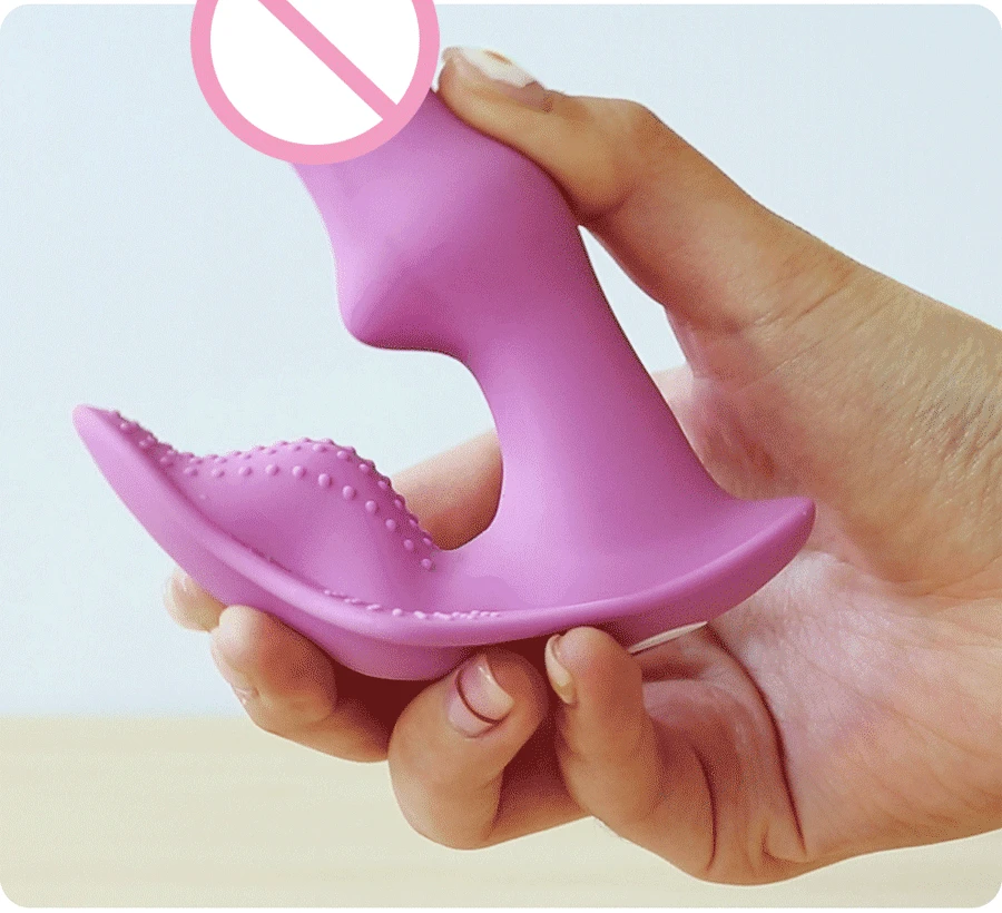 Бабочка-вибратор для женщин с возможностью ношения, стимулирующий точку G и клитор, с беспроводным пультом управления в трусиках.