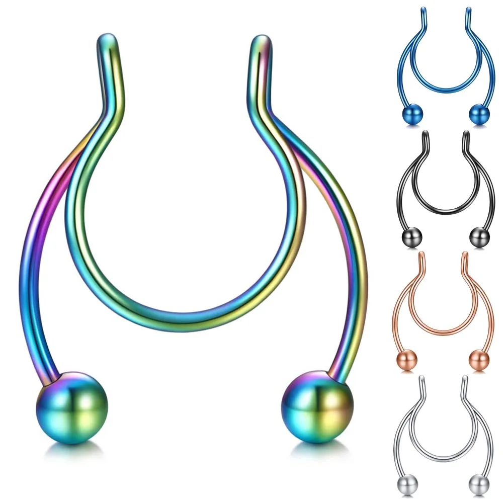 1 шт. олении рога фальшивый нос кольцо кольца для пирсинга перегородки носа