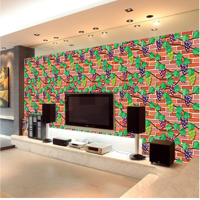 Креативные 3D водонепроницаемые самоклеящиеся ностальгические обои наклейка с