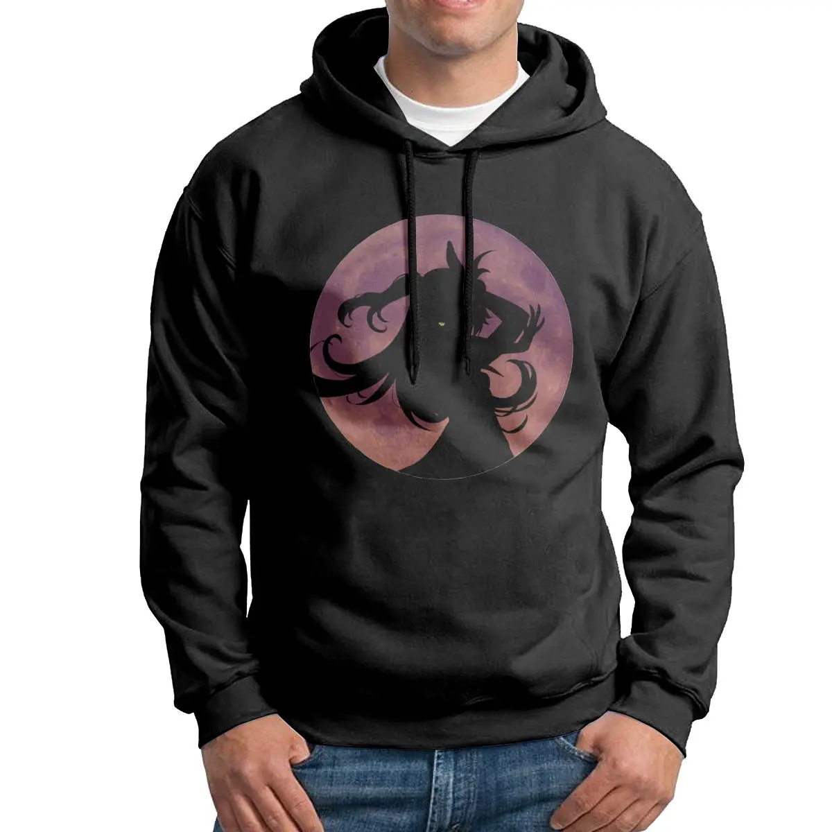 

Мужская толстовка Fischl Genshin Impact, Свитшот из чистого хлопка, безумные пуловеры