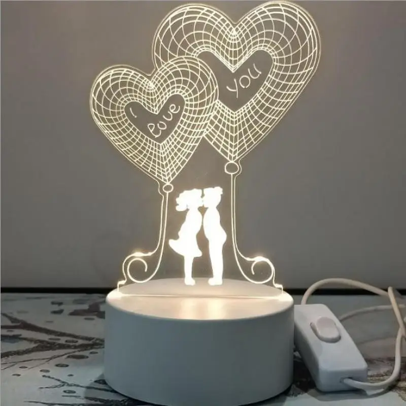 Романтические Настольные светильники на Рождество для гостиной современный