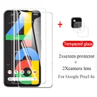 Адаптер 4-в-1 для google pixel 4a защита для камеры pixle 4 4a smartfone защитное стекло на googel pixel4a g025j 5,81 ''Защитные пленки на экран