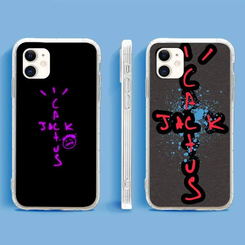 

cactus jack travis scott hiphop Phone Case For Iphone 5 SE 2020 6 6s 7 8 plus X Xr XS 11 12 Mini Pro Max Fundas Cover