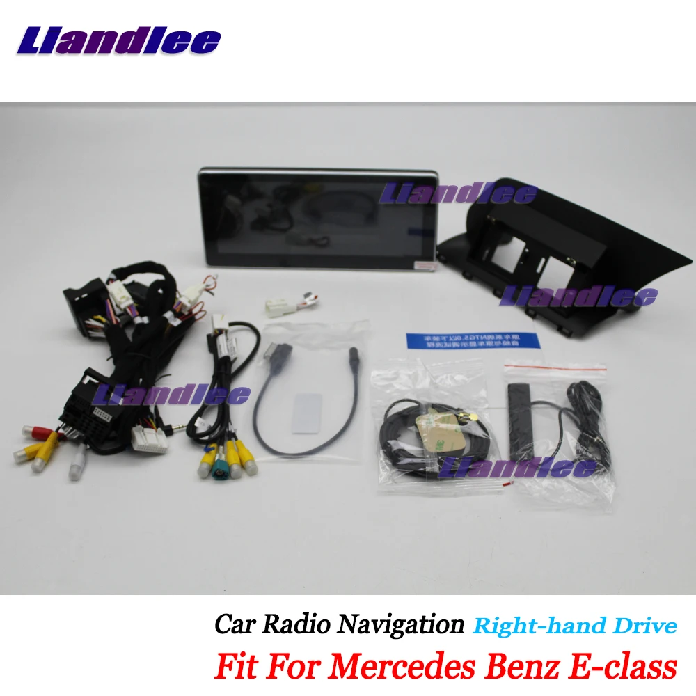 Автомобильный мультимедийный плеер Liandlee Android для Mercedes Benz E Class W212 C207 2010 ~ 2017 радио CD