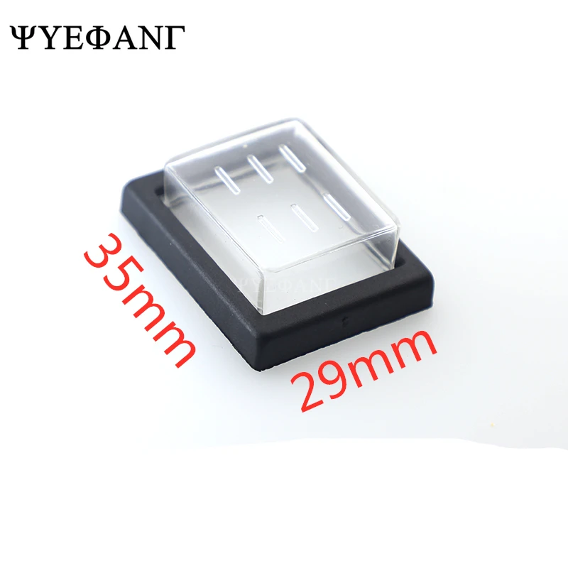 

10PCS KCD4 Waterproof Cap 29x35mm Mounting Hole Rectangle Waterproof Protect Cap For The 25X31mm Rocker Switch