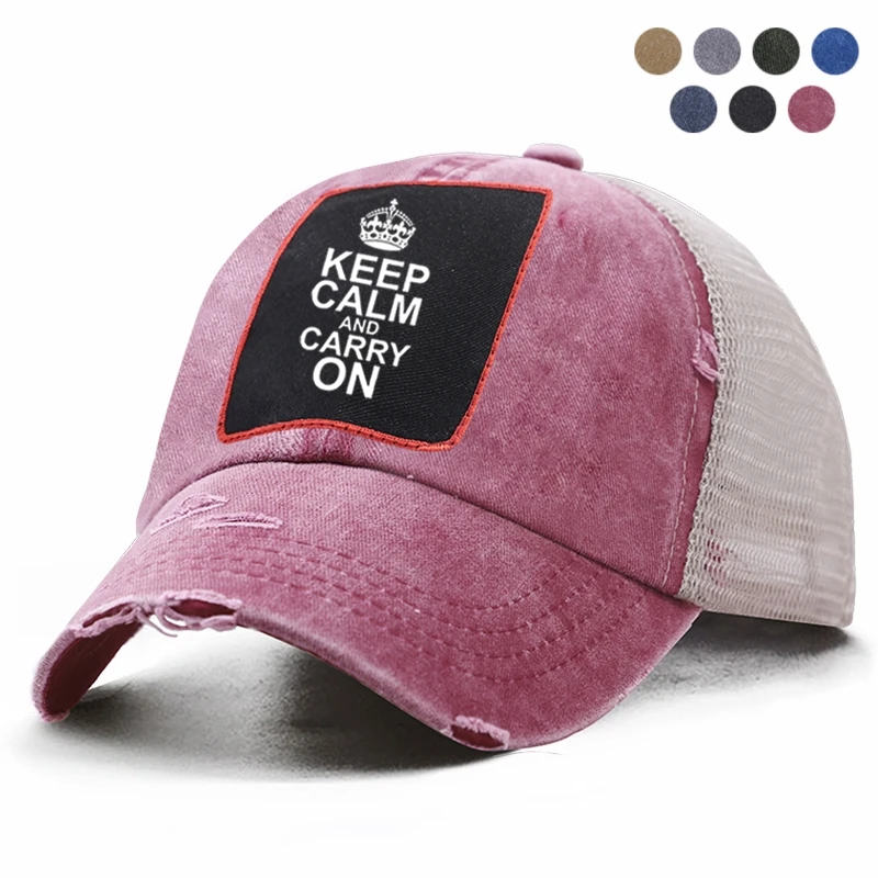 Забавная Кепка Keep Calm And Carry On Kpop Мужская бейсболка в стиле Панама женская и мужская