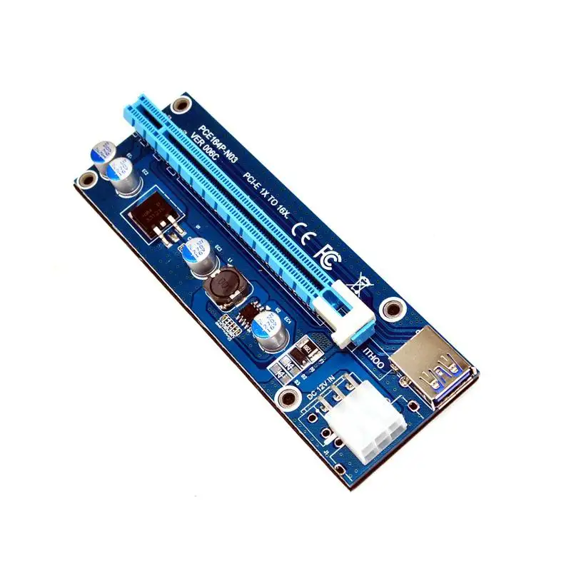 PCIe PCI E Экспресс Райзер карта 1x до 16x USB 3 0 кабель для передачи данных с SATA 15pin Male к 4pin