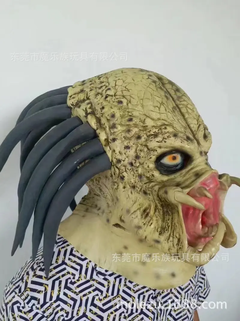 Predator mask HALLOWEEN Horror zombie devil latex cosplay festival holiday | Дом и сад