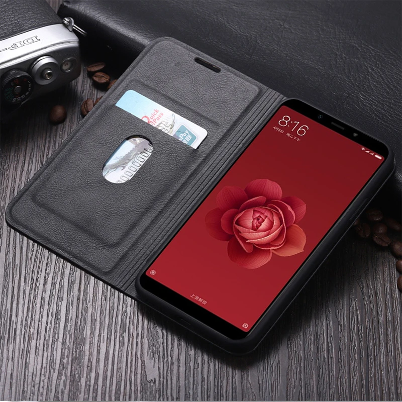 Чехол Redmi Note 7 роскошный кожаный чехол книжка с отделением для кредитных карт Xiaomi