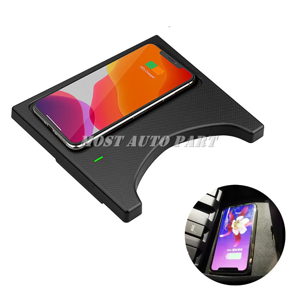 Интерьер автомобиля Беспроводной Зарядное устройство телефон Подставка для