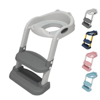 safety folding children toilet seat infant potty portable pp pot pu leather toilet training chair with steps baby accessories