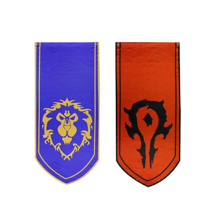 Флаг для Wow World of Warcraft флаг альянса недорогой значок Орды на заказ эмблема орка