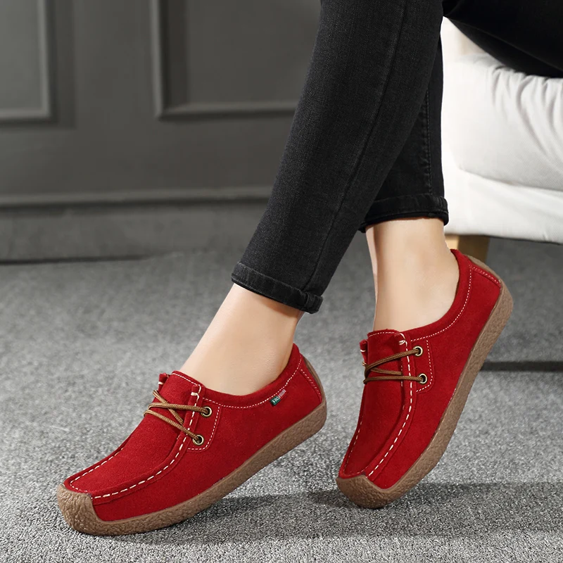 

NoEnName_Nul New Vulcanized Casual Women's Shoes Suede Oxford Outsole High-quality Designer Work Shoes Peas Women's Trend shoes