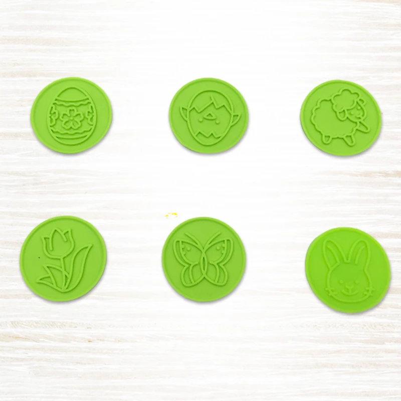 

6pcs/set Cartoon Cookie Stamps Moulds Christmas Tree Cookie Tools Cake Decoration Bakeware Kitchen Gadgets Accessories Supplies