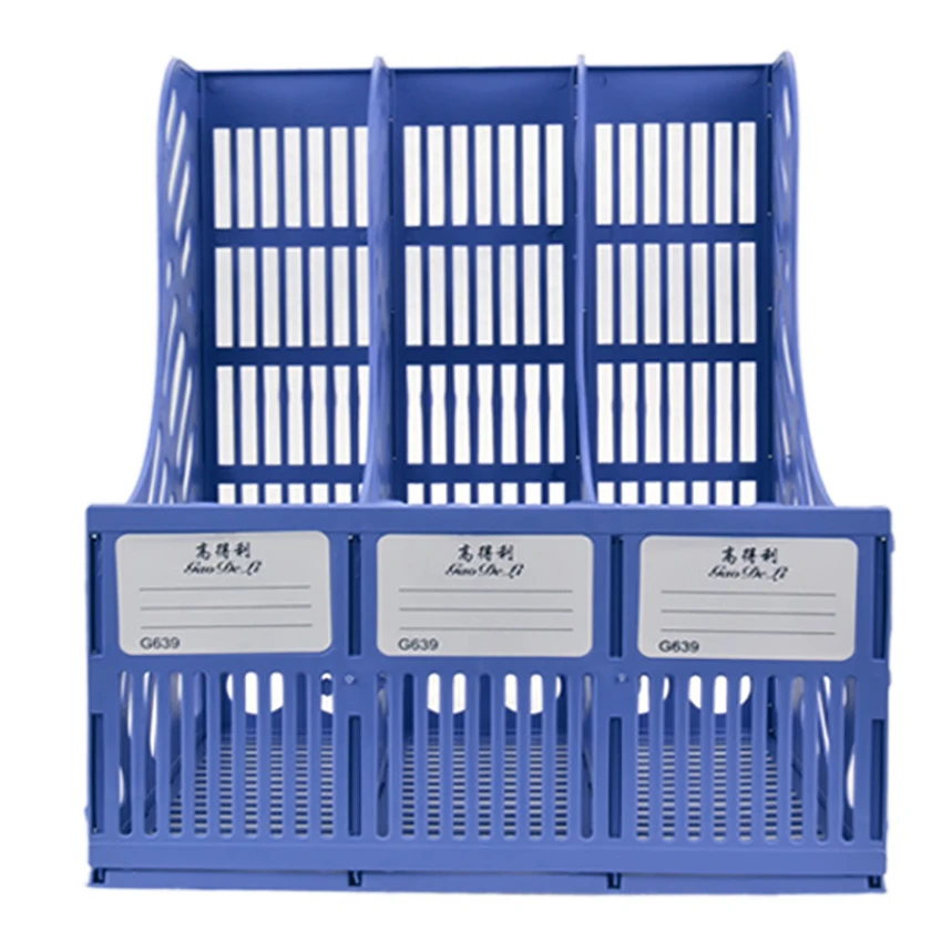 3 секции Настольный лоток для файлов стойка бумажный держатель книг и документов