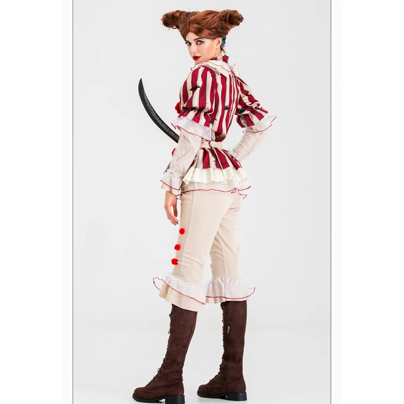 Карнавал Хэллоуин пара пеннивайз Сумасшедший костюм клоуна маскарадный Стивена