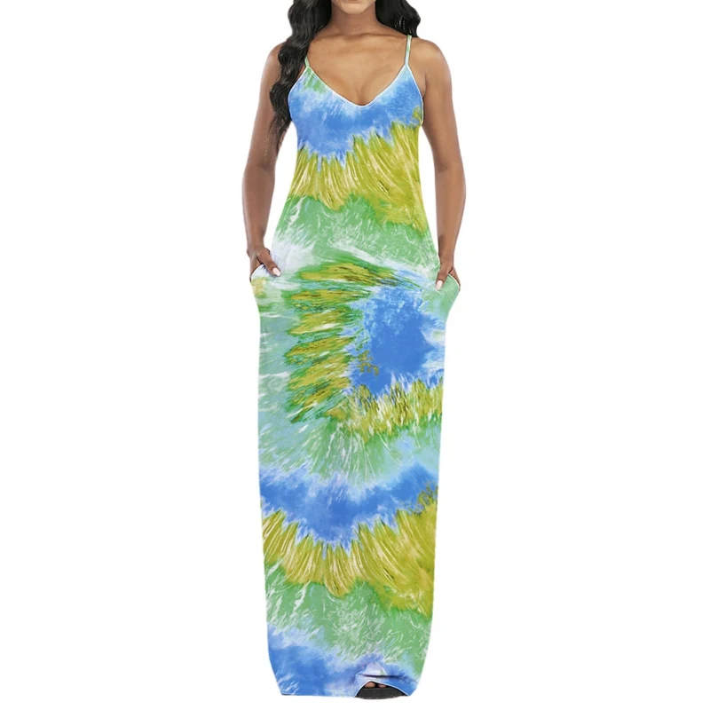 

Summer V-neck Simple Print A-line Dress Half Sleeve High Waist Made Of Pearl Chiffon Vestidos Femme vestido de mujer