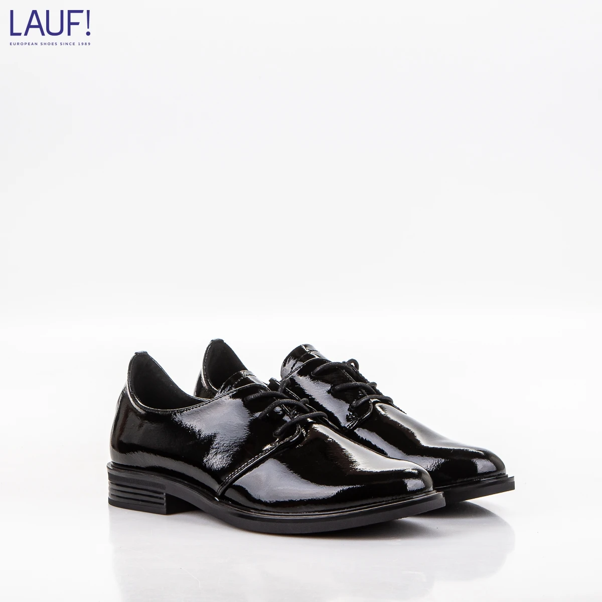 Полуботинки женские LH 10 black Lauf! нат.лак|Женские туфли| |