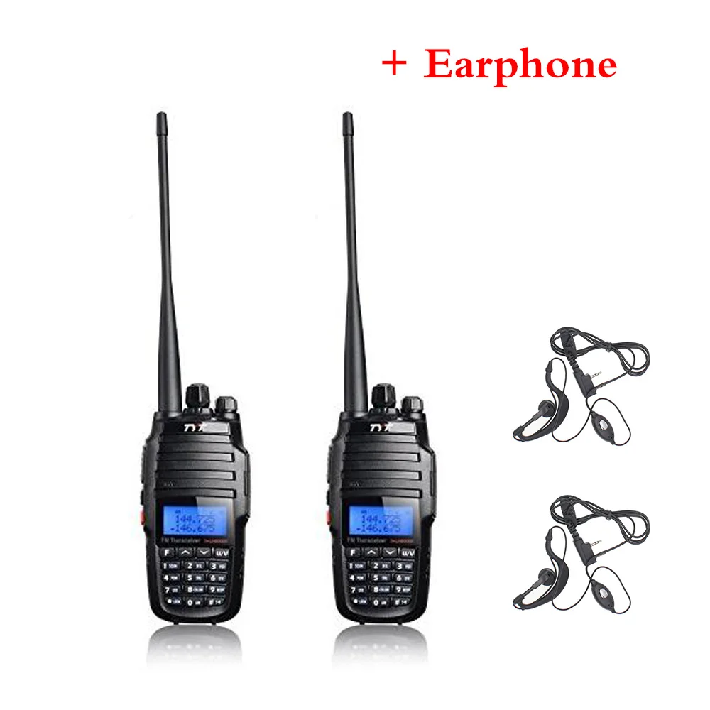 add Earphone 2 шт./лот обновленная версия перекрестный репитер функция VHF UHF TYT TH-UV8000D Любительское радио 10 км Высокая 10 Вт Охота портативная рация - Цвет: add Earphone