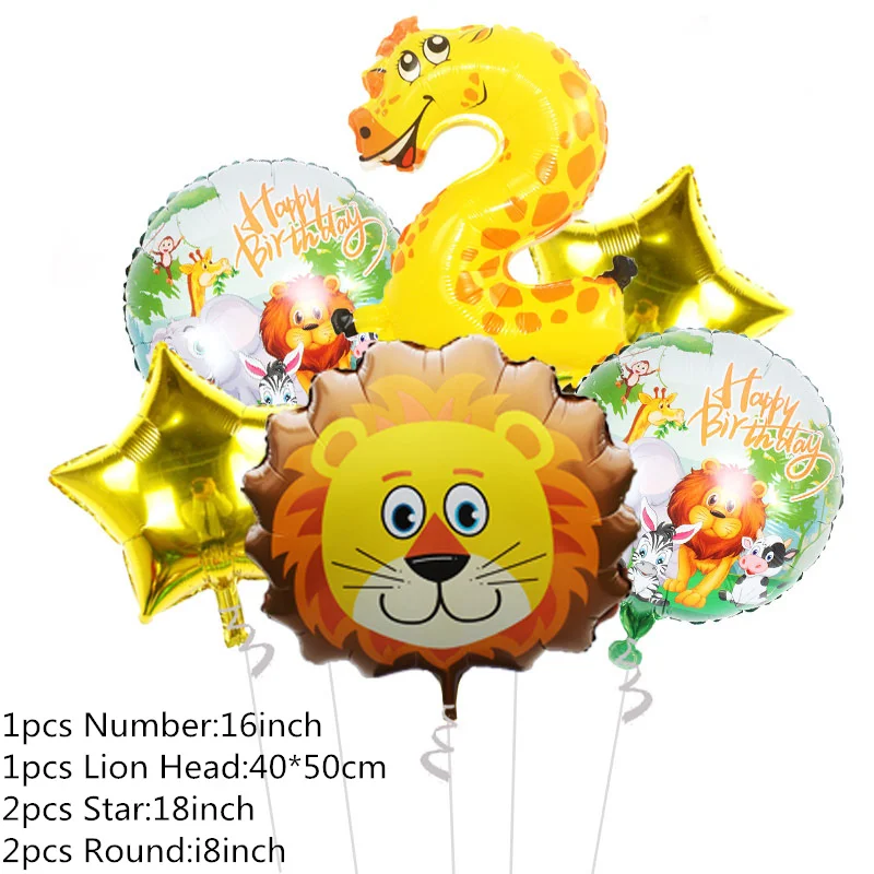 С изображением животных из джунглей коровы льва зебр слонов принтом обезьяна