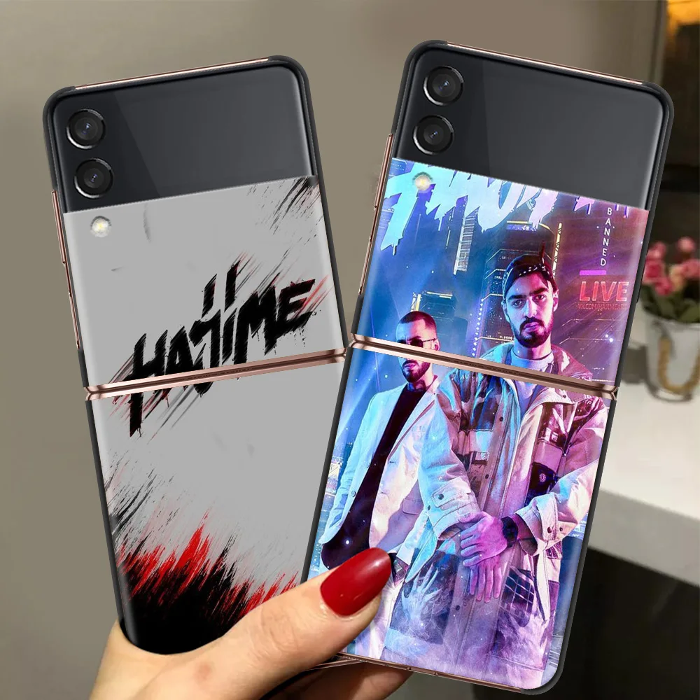 

Hajime MiyaGi Andy Panda Luxury Phone Cover For Samsung Galaxy Z Flip Case Black For Samsung Z Flip 3 5G Hard PC Foldable Shell