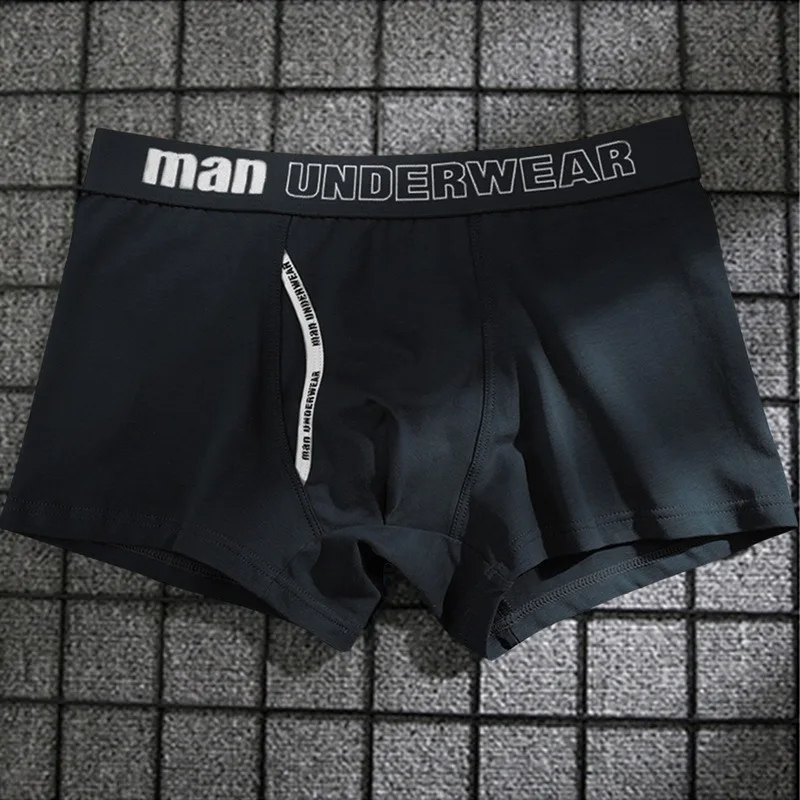 

Boxer Mens Underwear Men Cotton Underpants Male Comfortable Shorts New Gentleman Solid Fashion Letters Breathable Boxers L-3XL