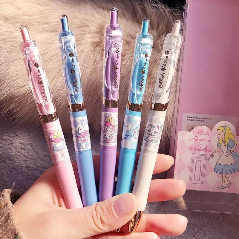 Гелевая ручка M &amp G Alice Limited с чёрной ручкой 5 шт. |