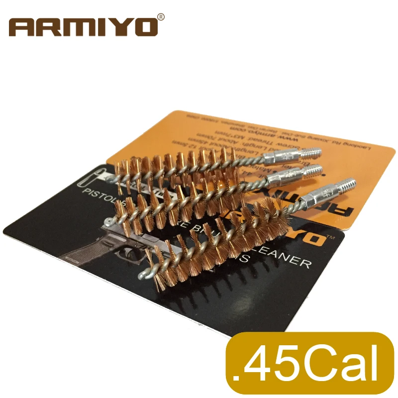 

Armiyo .44Cal .45Cal 11.4mm Gun Barrel Cleaner Pistol Bore Cleaning Brush Screw Thread Size 8-32 Tactical Hunting Shooting Clean