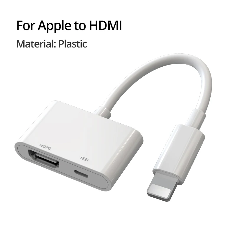 PZOZ HDMI к VGA кабель конвертер цифровой аналоговый HD 1080P для iPhone устройств к ПК ноутбук планшет HDMI Мужской к VGA Famale адаптер - Цвет: For Apple to HDMI