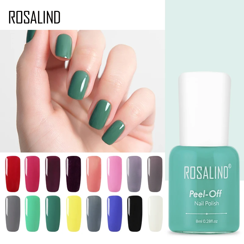 ROSALIND Модный лак для ногтей Быстросохнущий гель 18 цветов дополнительно DIY Набор