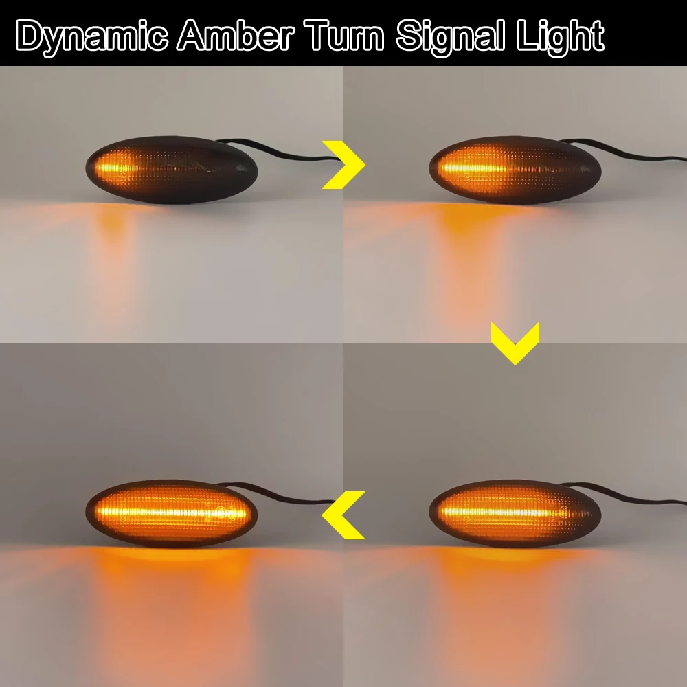 

Для Toyota Yaris 05-13 Vitz 11-19 RAV4 06-09 Corolla 06-11 Verso дымовая линза светодиодный боковой габаритный фонарь динамический янтарный указатель поворота