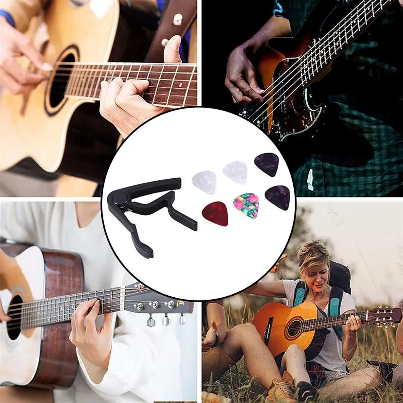 Гитарный каподастр 1 комплект гитарный из алюминиевого сплава | Спорт и