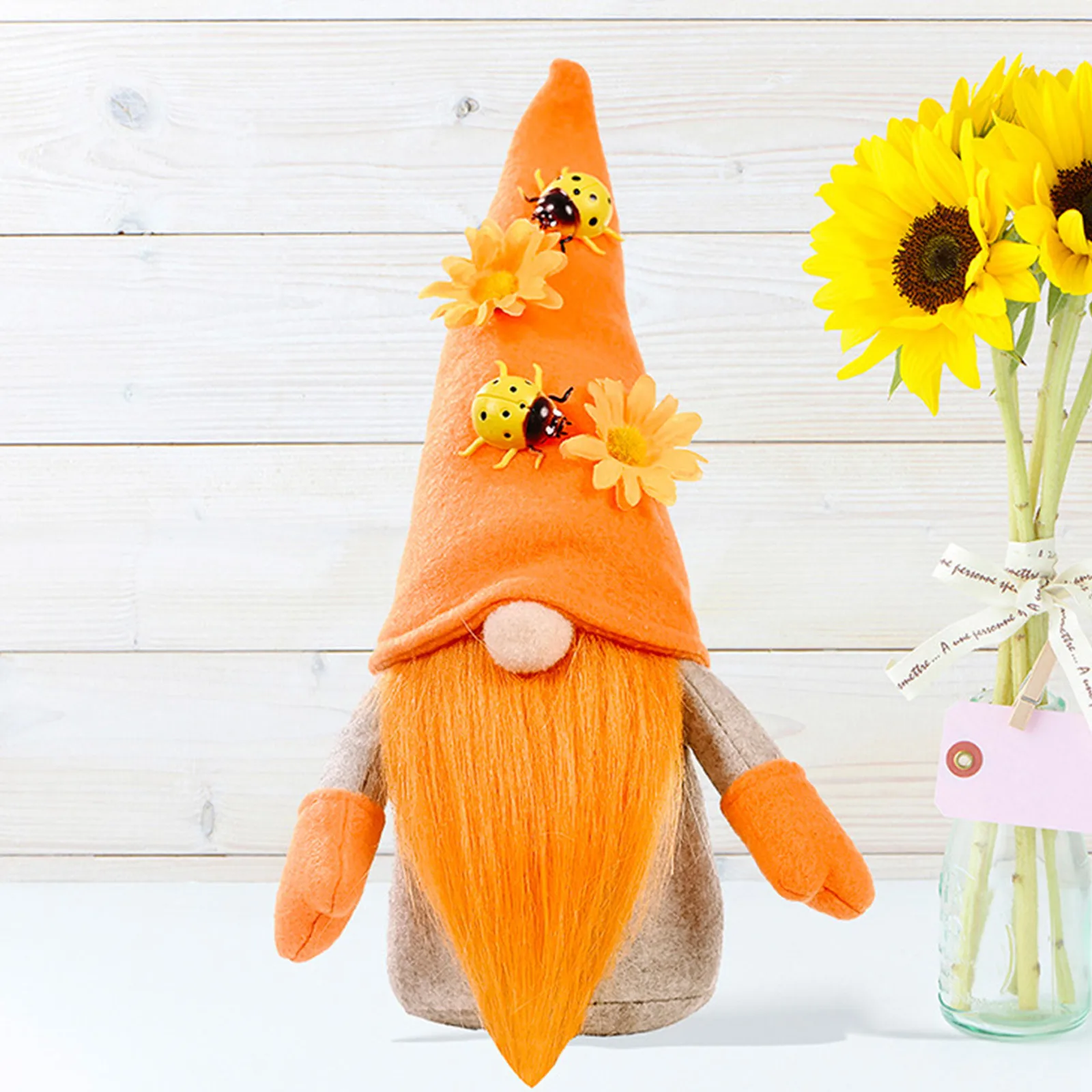 

2pcs Bumble Striped Gnome Scandinavian Tomte Nisse Swedish Honey Bee Elfs Home