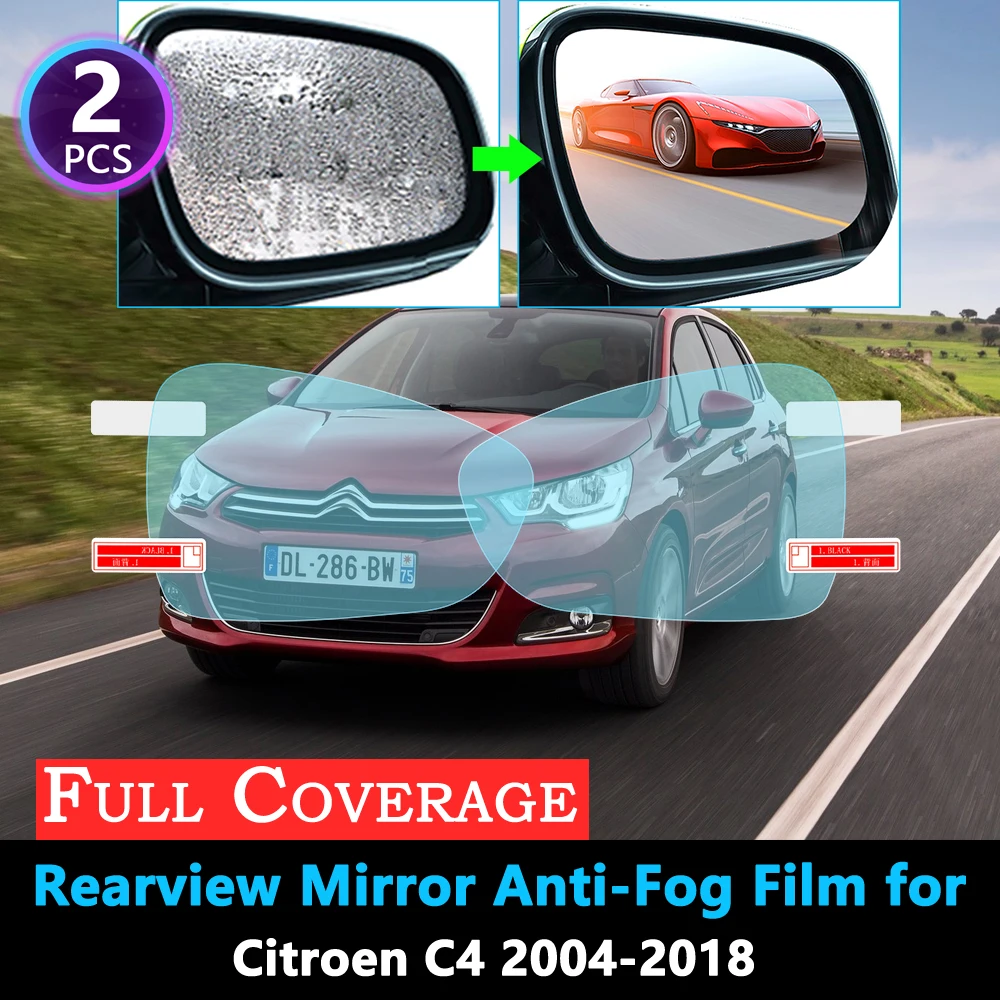 Полноразмерная противотуманная пленка для Citroen C4 2004 ~ 2018 mk1 mk2 Автомобильное