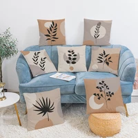 high quality plant series cushion cover nordic home decor simple style leaf pattern throw pillow cases decorative bed car cojine