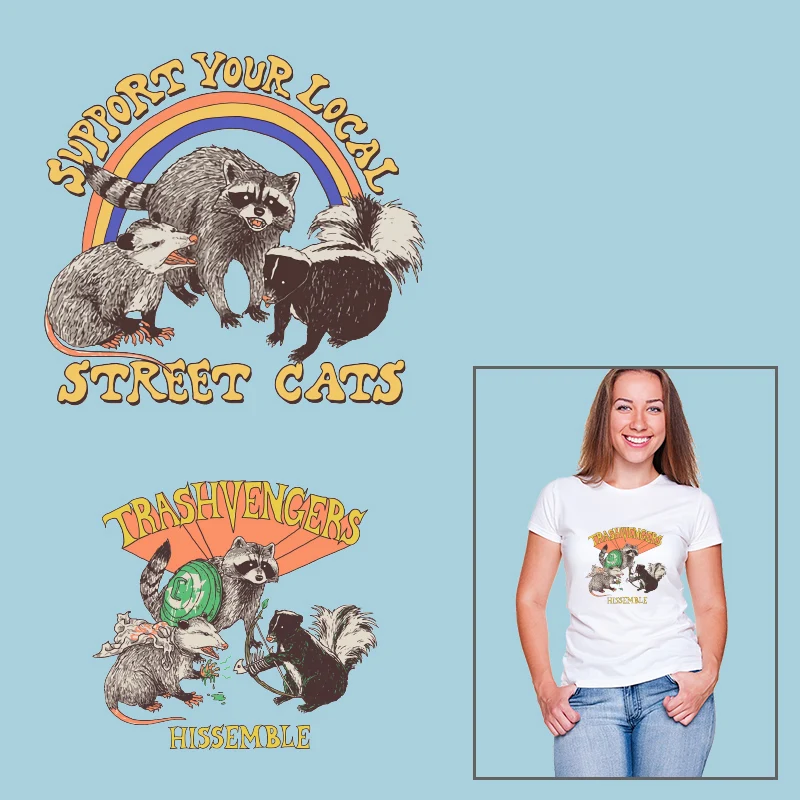 

Cat Small raccoon Mouse термочувствительные патчи, Термотрансферная печать, теплопередача, ПВХ аксессуары для заплаты одежды