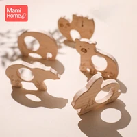 1pc wooden teether wood pendant for pacifier chain baby products animal shape teether baby wooden chew toy birth nurse gifts toy