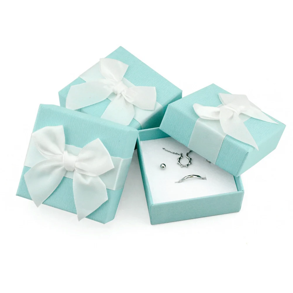 6 шт. коробки для колец шкатулка ювелирных изделий чехол хранения органайзер